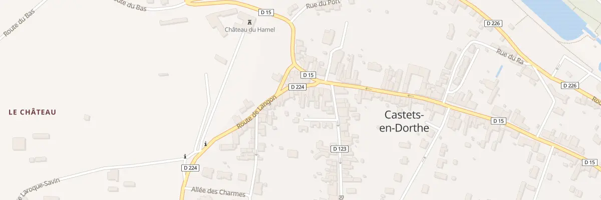 Plan du 1 Rte de Langon à Castets et Castillon