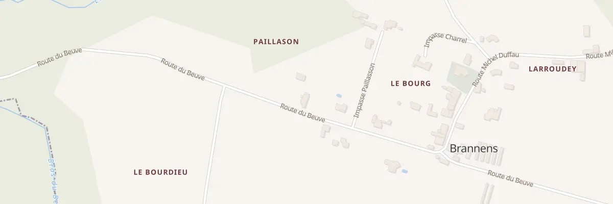 Plan du 5 Paillason à Brannens