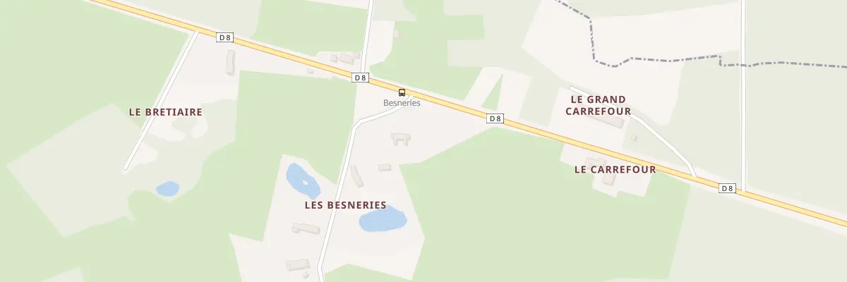 Plan du 5374 Les Besneries Est à Parcé-sur-Sarthe