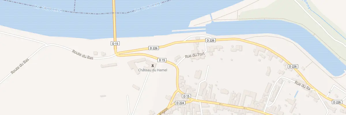 Plan du 3 Rue du Port à Castets et Castillon