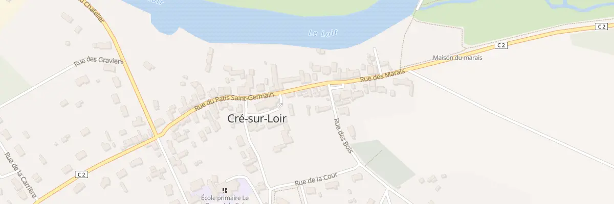 Plan du 26 Rue du Patis Saint Germain à Bazouges Cré sur Loir