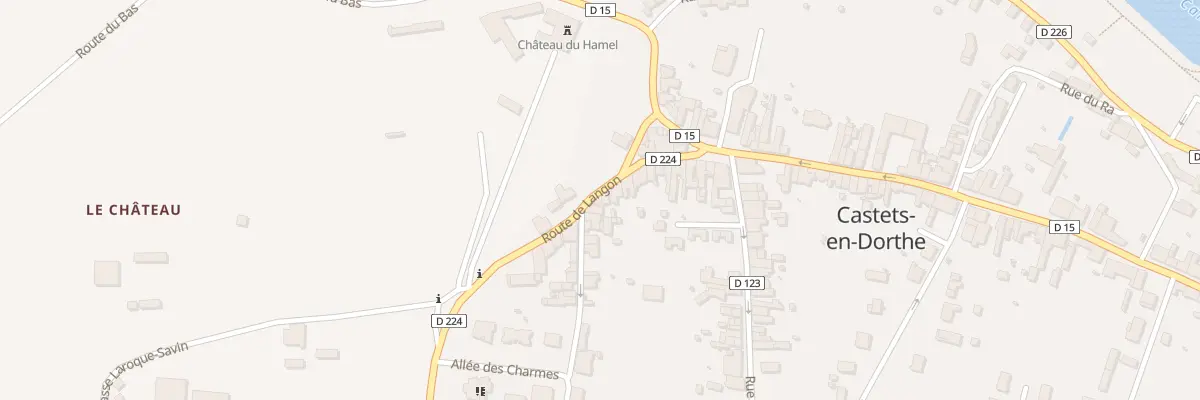 Plan du 131 Rte de Langon à Castets et Castillon