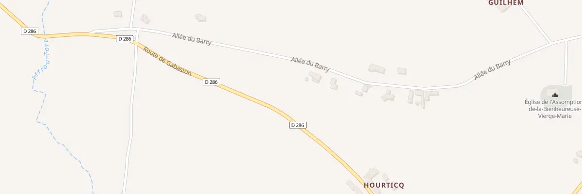 Plan du 8 Rte de Gabaston à Lespourcy