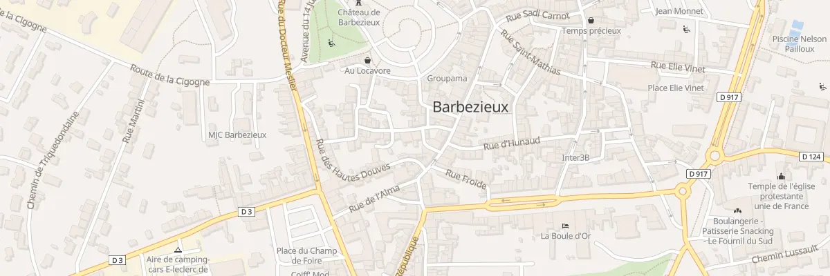 Plan du 3 Grand Rue du Limousin à Barbezieux-Saint-Hilaire