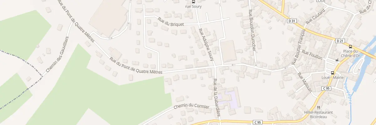 Plan du 6 Rue du Pont de Quatre Metres à Loué
