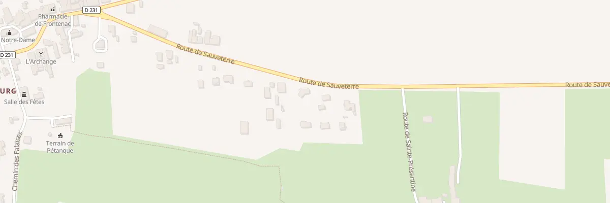 Plan du 21B Rte de Sauveterre à Frontenac