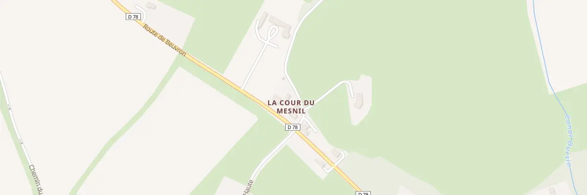 Plan du 207B Rte de Beuvron à Janville