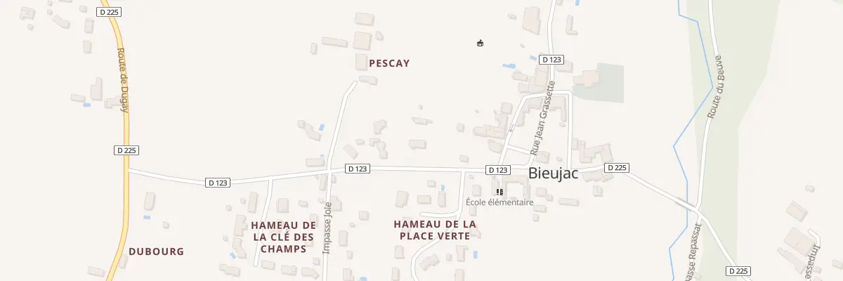 Plan du 110 Au Bourg à Bieujac