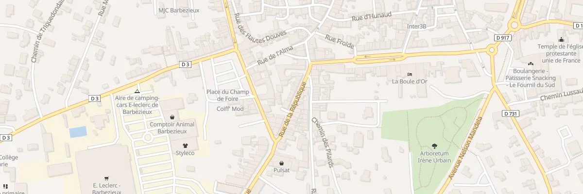 Plan du 14 Rue de la République à Barbezieux-Saint-Hilaire
