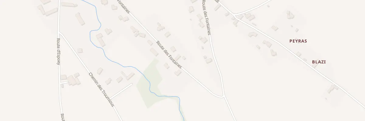Plan du 14 Rte des Fontaines à Lourenties