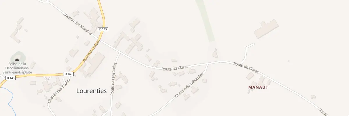 Plan du 11 Rte du Claret à Lourenties