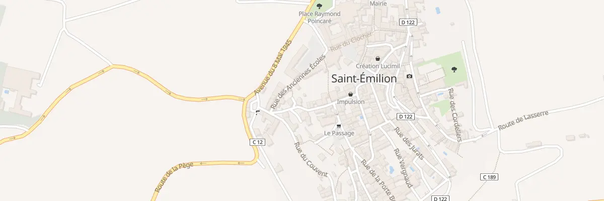 Plan du 5 Rue de la Porte Saint Martin à Saint-Émilion