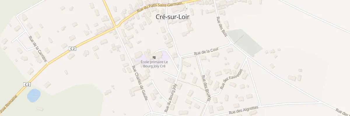 Plan du 14 Rue du Bourg Joly à Bazouges Cré sur Loir