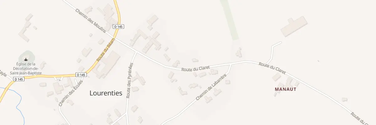 Plan du 9 Rte du Claret à Lourenties