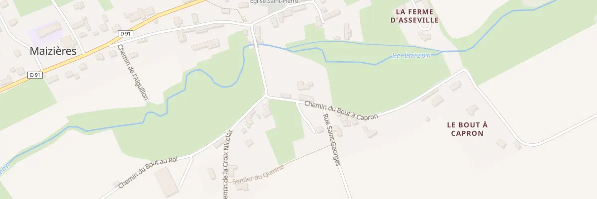 Plan du 7 Che du Bout à Capron à Maizières
