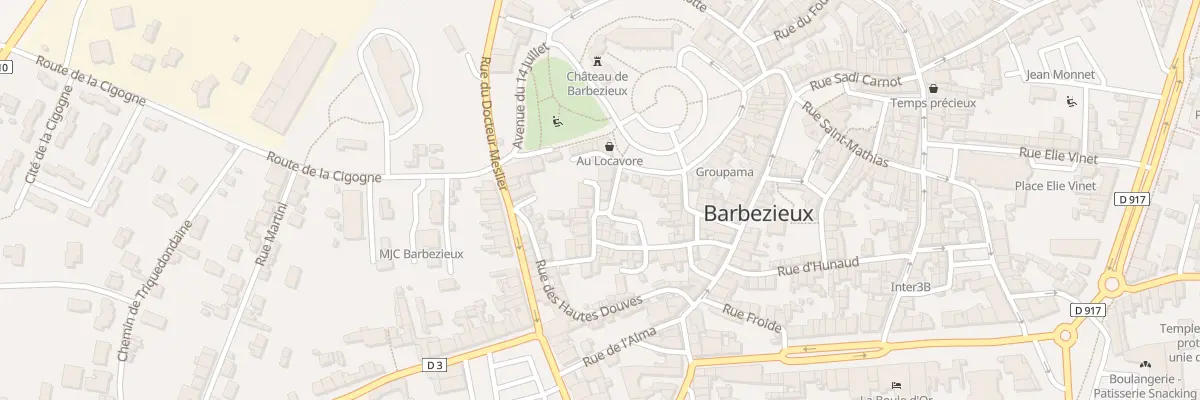 Plan du 6B Rue du Bourg Enfouché à Barbezieux-Saint-Hilaire