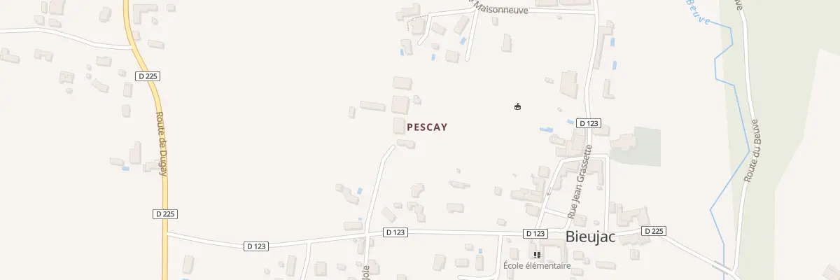 Plan du 32 Pescay à Bieujac