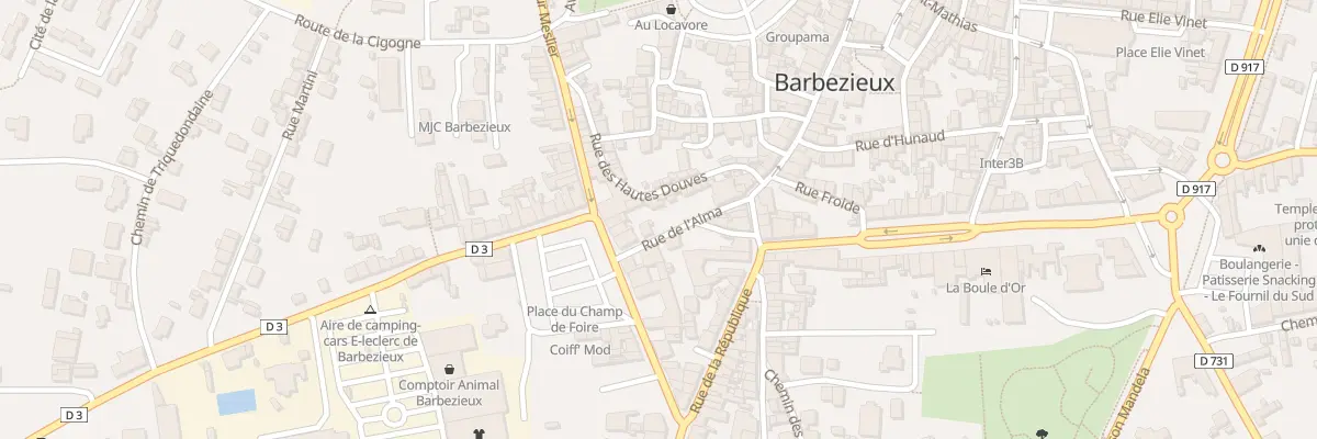 Plan du 8 Rue de l’Alma à Barbezieux-Saint-Hilaire