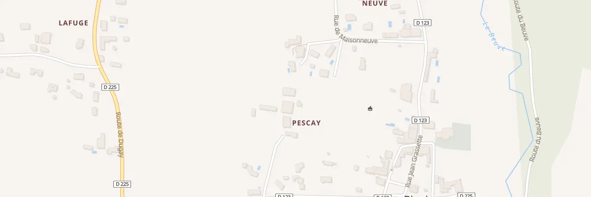 Plan du 33 Pescay à Bieujac