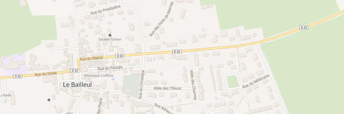 Plan du 28 Rue du Maine au Bailleul