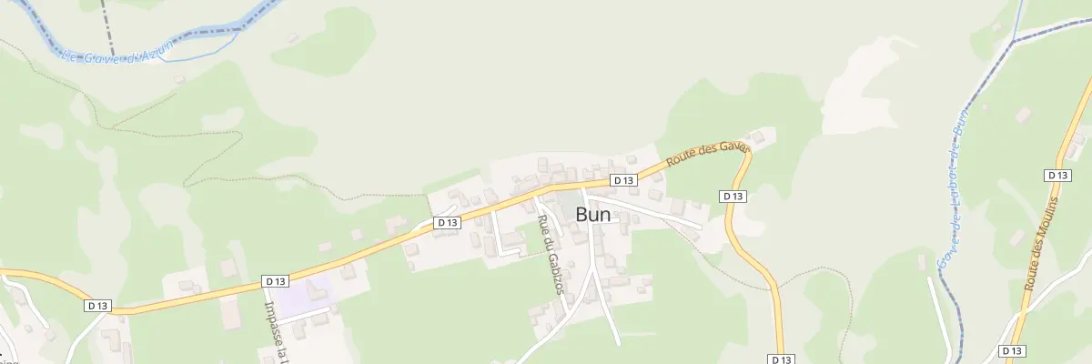 Plan du 14 Rte des Gaves à Bun