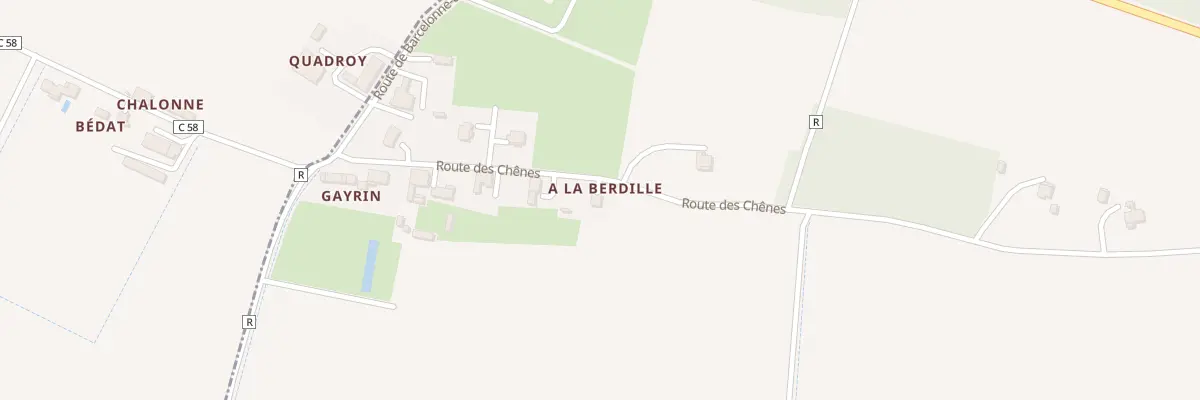 Plan du 639 Rte des Chênes à Saint-Germé