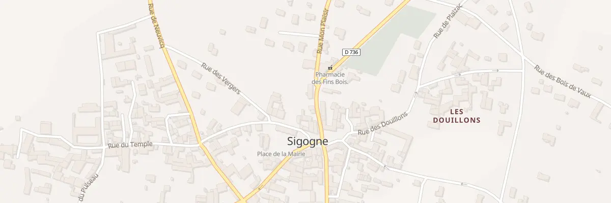 Plan du 1 Rue Fontainebleau à Sigogne