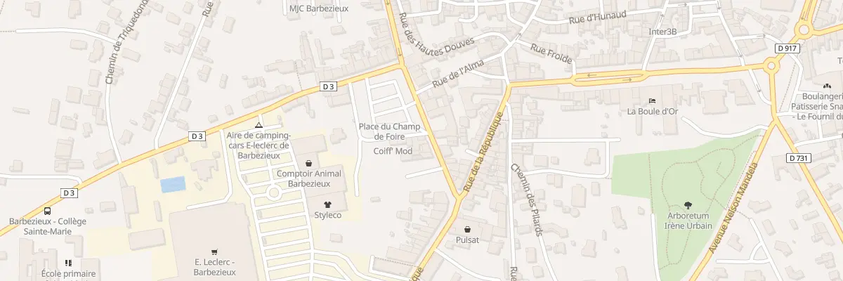 Plan du 13 Rue du Docteur Meslier à Barbezieux-Saint-Hilaire