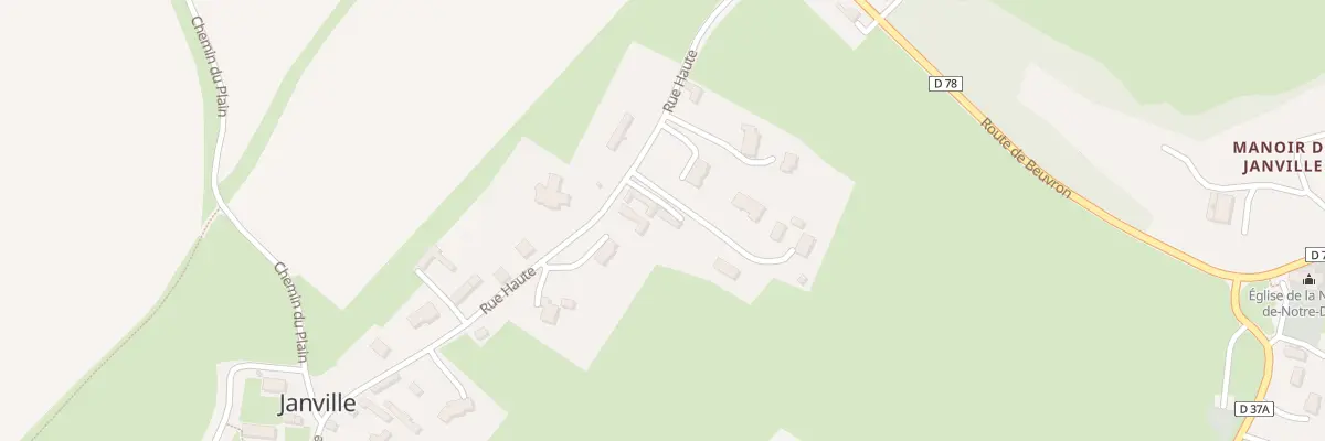 Plan du 156 Rue Haute à Janville