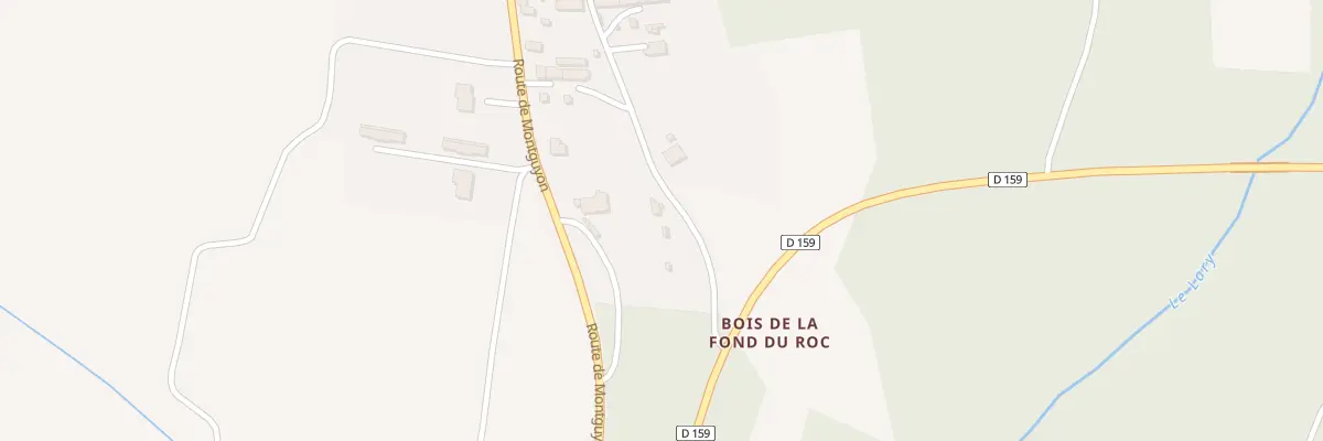 Plan du 1 Rte de Moinet à La Clotte