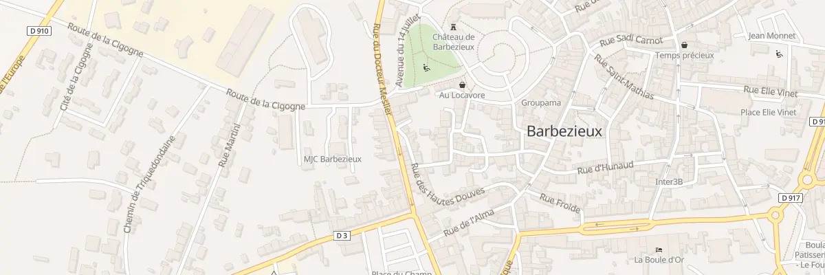 Plan du 24 Rue des Hautes Douves à Barbezieux-Saint-Hilaire
