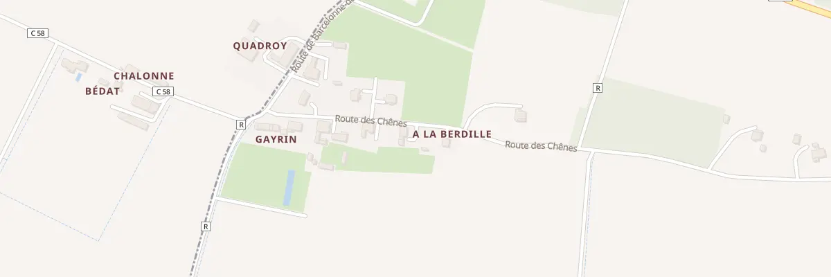 Plan du 677 Rte des Chênes à Saint-Germé