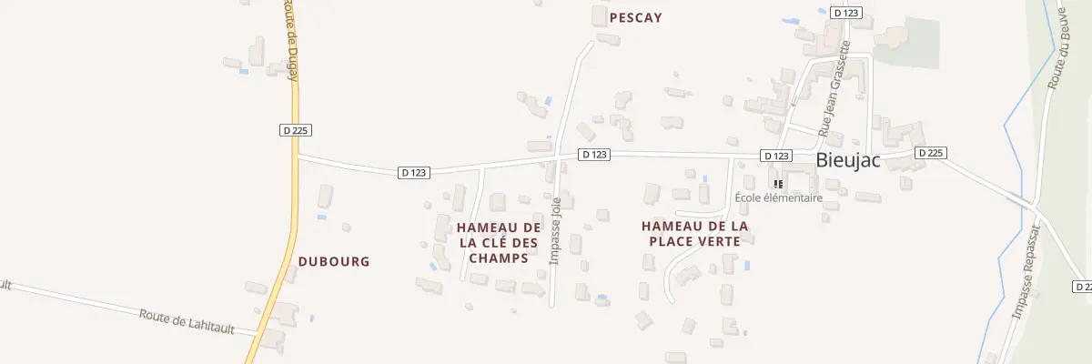 Plan du 34 Joie à Bieujac