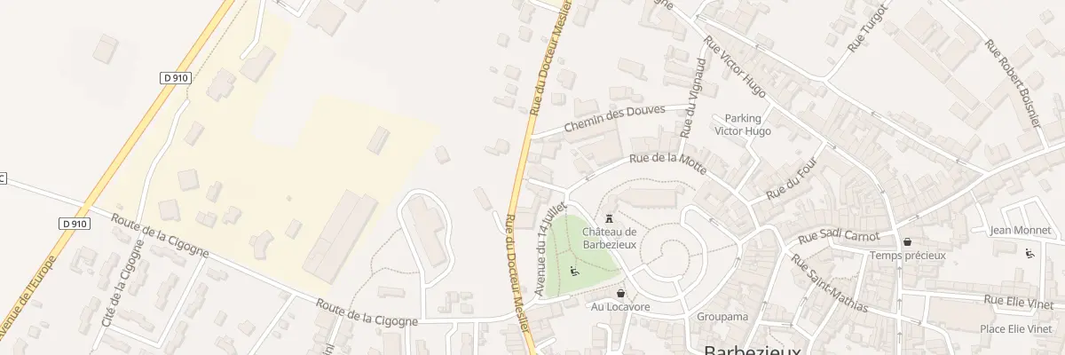 Plan du 66 Rue du Docteur Meslier à Barbezieux-Saint-Hilaire
