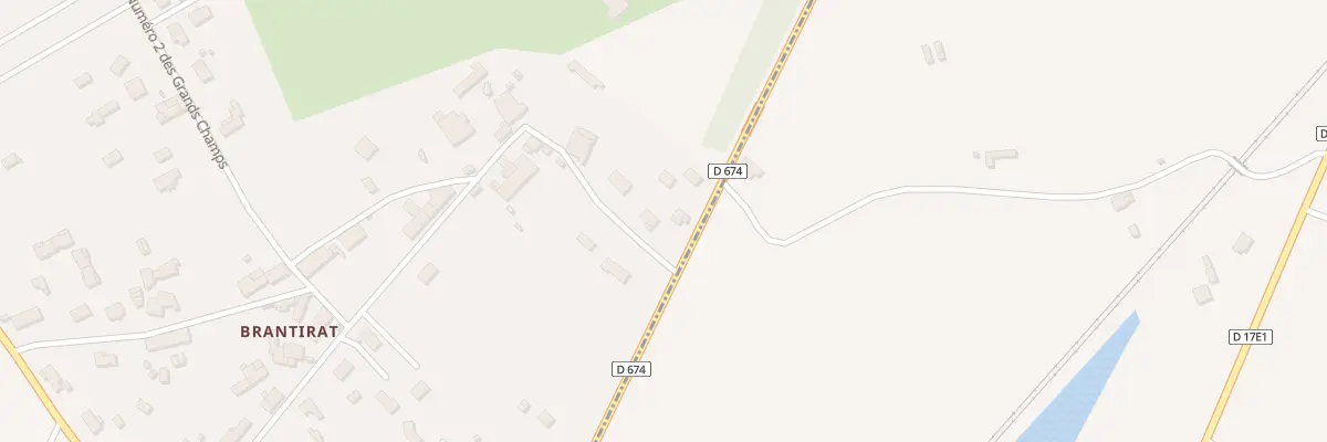 Plan du 1B Brantirat à Sablons