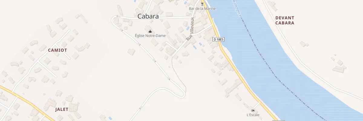 Plan du 5B Le Bourg à Cabara