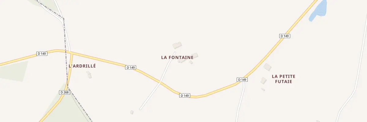 Plan du 2 La Fontaine à Gesvres
