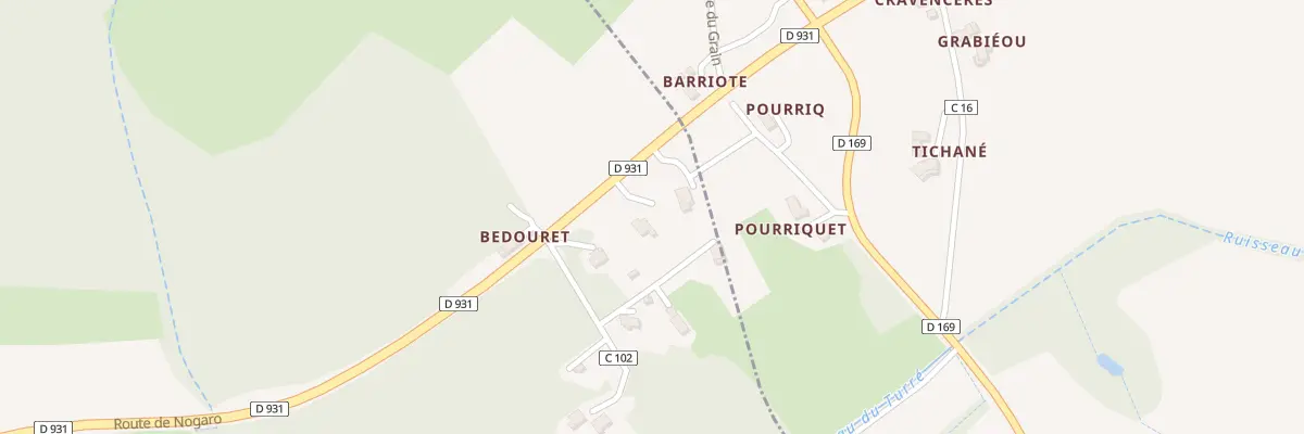 Plan du 16 Rte de Nogaro à Vergoignan