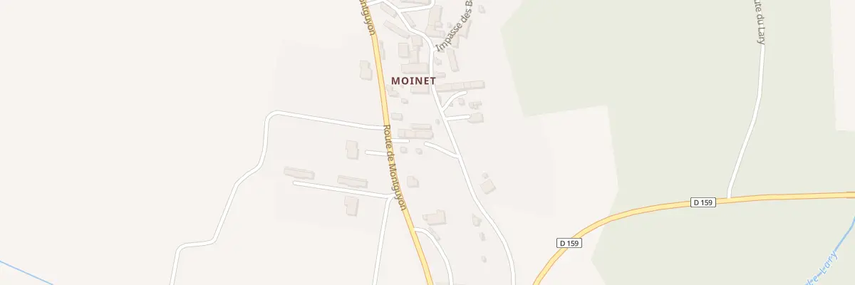 Plan du 3 Rte de Moinet à La Clotte