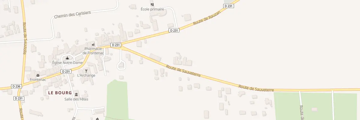 Plan du 10 Rte de Sauveterre à Frontenac