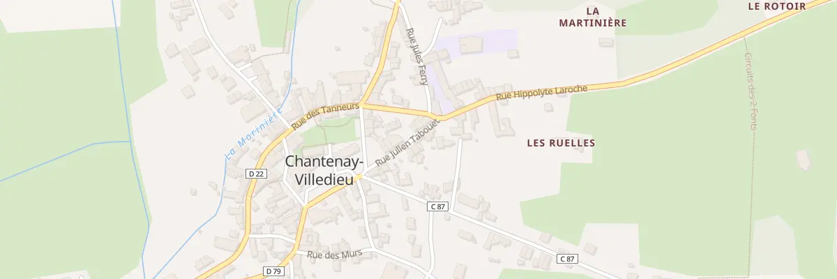 Plan du 5 Rue Julien Tabouet à Chantenay-Villedieu