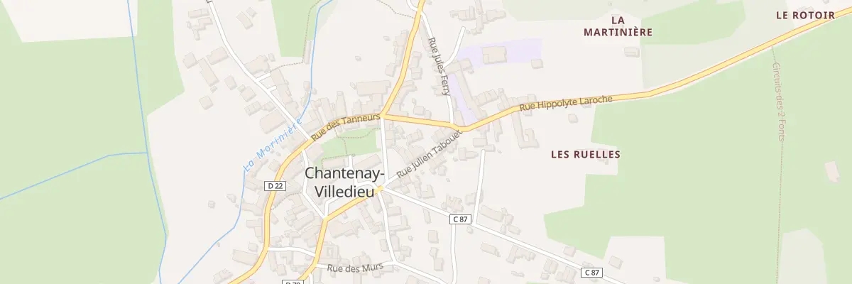 Plan du 6 Rue Julien Tabouet à Chantenay-Villedieu
