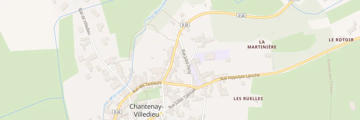 Plan du 7 Rue Barthélémy Bouttier à Chantenay-Villedieu