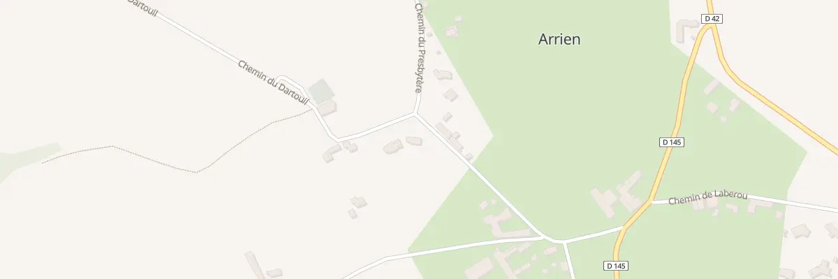 Plan du 1 Che du Dartouil à Arrien