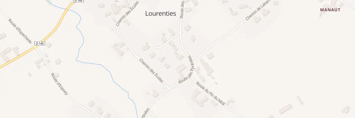 Plan du 14 Rte des Pyrenees à Lourenties