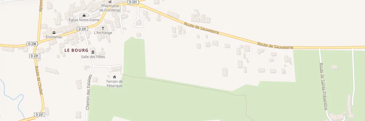 Plan du 9 Rte de Sauveterre à Frontenac