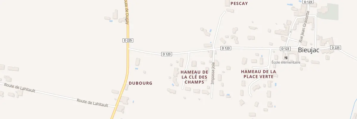 Plan du 10B Ham de la Cle des Champs à Bieujac