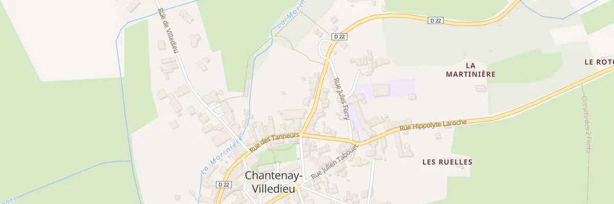Plan du 8 Rue Barthélémy Bouttier à Chantenay-Villedieu