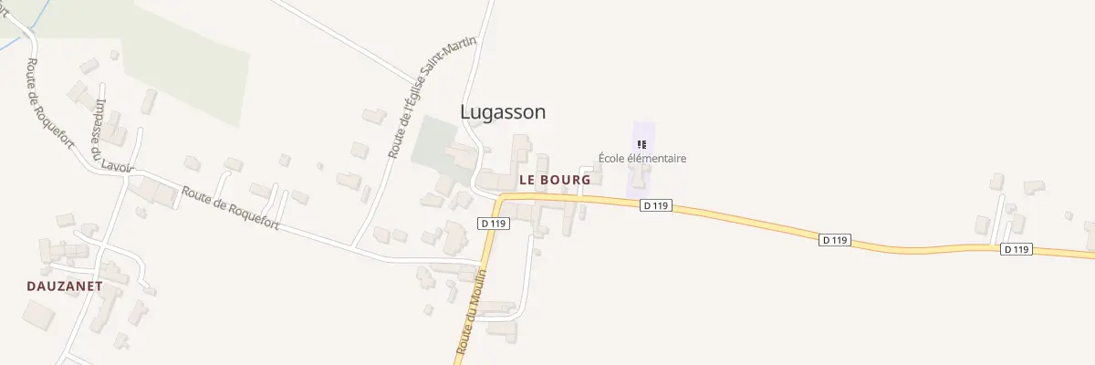 Plan du 6 Le Bourg à Lugasson