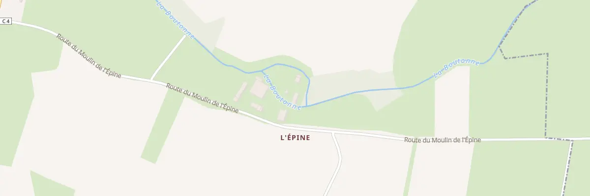 Plan du 1 Rte du Moulin de l’Epine à Chérigné